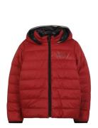 Reversible Puffer Jacket Fôret Jakke Red BOSS