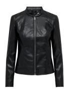 Jdyemily Faux Leather Jacket Otw Noos Skinnjakke Skinnjakke Black JDY