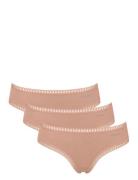 Sloggi Go Crush Hipster C3P Hipstertruse Undertøy Beige Sloggi