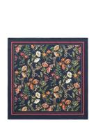 Floral Print Silk Scarf Accessories Scarves Lightweight Scarves Navy G...