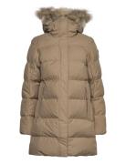 W Blossom Puffy Parka Sport Jackets Padded Jacket Beige Helly Hansen