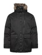 Jjcharlie Detachable Faux Fur Parka Parkas Jakke Black Jack & J S