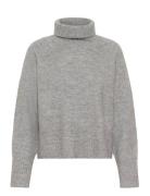 Kaerin Rollneck Tops Knitwear Turtleneck Grey Kaffe