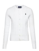 Cotton-Tp-Swt Tops Knitwear Cardigans White Ralph Lauren Kids