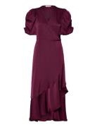 Sinda Dress Maxikjole Festkjole Burgundy A-View