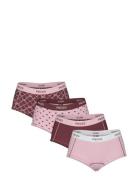 Pclogo Lady 4 Pack Bc Hipstertruse Undertøy Pink Pieces