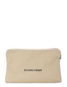Celia Toiletry Bag - Canvas Toalettveske Beige STUDIO FEDER
