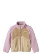 Nkfmonica Teddy Jacket Block1 Outerwear Fleece Outerwear Fleece Jacket...