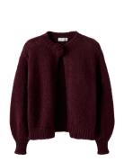Nkfroxanne Ls Knit Card Tops Knitwear Cardigans Burgundy Name It