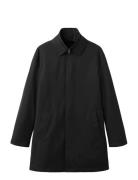 Quilted Water-Repellent Trench Coat Trench Coat Kåpe Black Mango