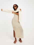 Vero Moda - Midikjoler - Birch - Vmevelyn Sl Crochet 7/8 Dress Vma N -...