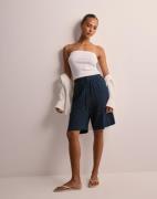 Selected Femme - Blå - Slfviva Mw Shorts Noos