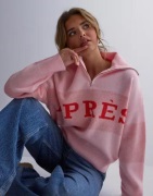 Pieces - Rosa - Pcjordan Ls Half Zip Knit Bc