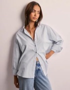 Selected Femme - Blå - Slfnova Ls Oxford Shirt Noos