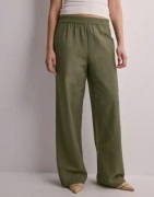 Pieces - Grønn - Pcmilano Hw Wide Pant