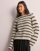 Pieces - Rutete/Stripete - Pcneska Ls O-Neck Knit