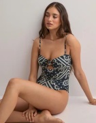 Malina - Multi/Mønstrete - Mandy bamboo-ring bandeau swimsuit