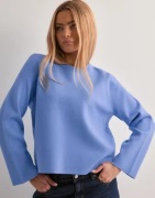 Mercer Amsterdam - Blå - Objreynard Square Sleeve O-Neck Noo