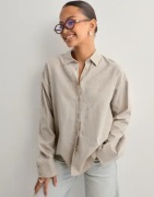 Nelly - Beige - Linen Shirt