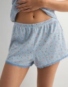 Hunkemöller - Blå - Short Pointelle Lace Flower