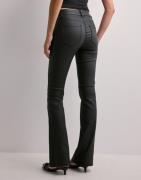 Only - Svart - Onlblush Mid Flared Coated Pnt Noos