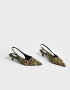 Nelly - Multi/Mønstrete - Kitten Heel Slingback