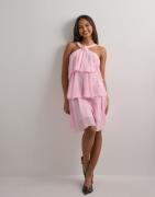 Vero Moda - Rosa - Vmfelicia Sl Ruffle Short Dress Exp