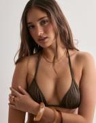 Nelly - Brun - Classic Glitter Triangle Bikini