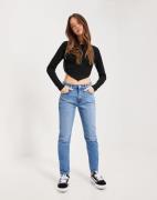 Only - Svart - Onltrina L/S Rib Top Box Jrs