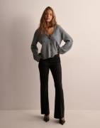 OBJECT - Grå - Objditte Re L/S Knit Cardigan Noos