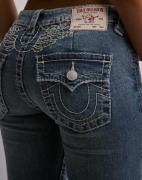 True Religion - Blå - Wing Hs Lr Flare FLAP_ Big T