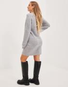 OBJECT - Grå - Objeve Nonsia L/S Knit Dress Noos