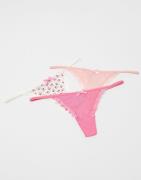 Nelly - Multi/Mønstrete - Adore Me Thong 3-Pack