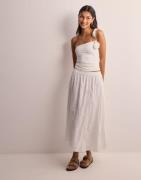 Pieces - Hvit - Pckilli Hw Long Skirt