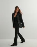 Nelly - Svart - Lace Flare Pants