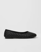 Nelly - Svart - Braided Ballerina