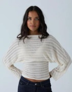 Nelly - Hvit - Structure Sheer LS Top