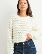 Vero Moda - Hvit - Vmlauryn Ls O-Neck Pullover Ga Boo