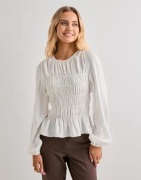 Nelly - Hvit - My Best Smock Blouse