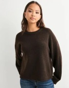 Only - Brun - Onlsimoni L/S O-Neck Pullover Knt N