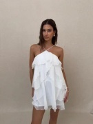 Nelly - Hvit - Flounce Of My Dream Short Dress