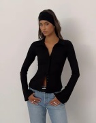 Nelly - Svart - Amazing Structure Shirt Top