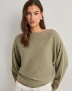 Nelly - Grønn - Effortless Knit LS Sweater