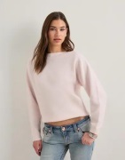 Nelly - Rosa - Wide Neck Knit Sweater