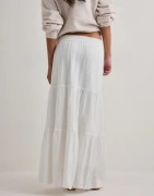 Vero Moda - Hvit - Awkeeley Hw Long Skirt Noos