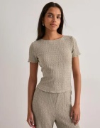 Only - Beige - Onlilse S/S Top Structure Jrs Noos