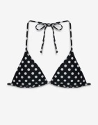 Neo Noir - Svart - Kira Dot Bikini Top