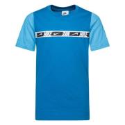 Nike T-Skjorte NSW Repeat - Blå/Hvit Barn
