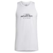 adidas Tank Top Own The Run End Plastic Waste - Hvit