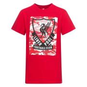 Liverpool T-Skjorte Camo Crest - Rød Barn